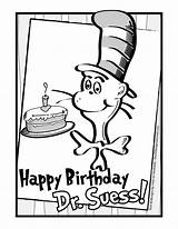 Seuss Dr Coloring Birthday Pages Happy Printable Suess March Print Thing Pdf Party Preschool Cat Wind Quotes Drawing Color Sheets sketch template