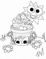 Coloring Yogurt Getcolorings Shocking sketch template