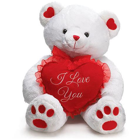 valentines day teddy bears big teddy valentine  huge white plush