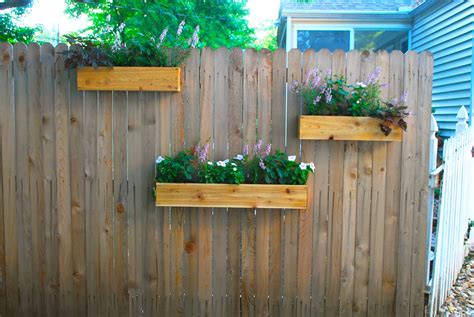 flower box fence google search hanging plants  fence garden