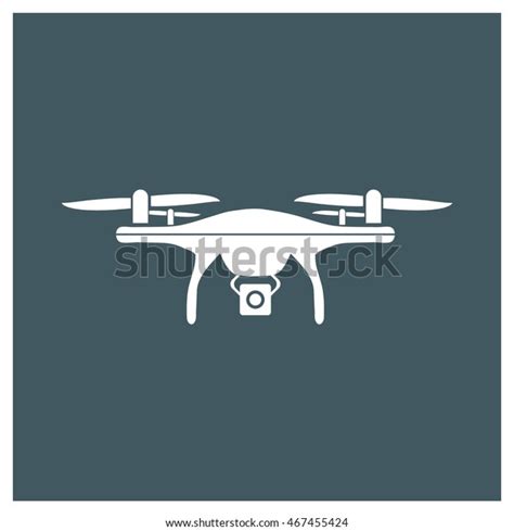 drone icon dji phantom icon flat stock vector royalty