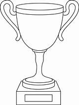 Trophy Outline Clip Clipart Cup Trophies Coloring Sports Pages Line Lineart Cliparts Sweetclipart Drawing Award Kids Football Clipground Transparent Craft sketch template