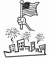 Coloring Pages Kids Color Flags Flag Independence sketch template