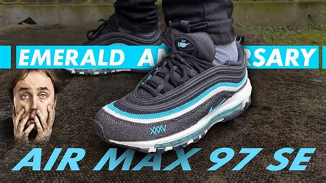 masterpiece nike air max  emerald anniversary unboxing  feet youtube