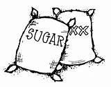 Sugar Clipart Act Drawing Flour Clip Rice Bag Cookie Brown Cliparts Pages 1764 Coloring Sack Wagon Outline Library Acts Sacks sketch template