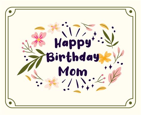 printable birthday cards  mom printableecom