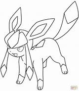 Glaceon Pokemon Coloring Pages Bubakids Thousands Concerning Line Cartoon sketch template