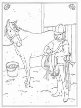 Kleurplaten Stall Pferde Manege Chevaux Paarden Afkomstig sketch template