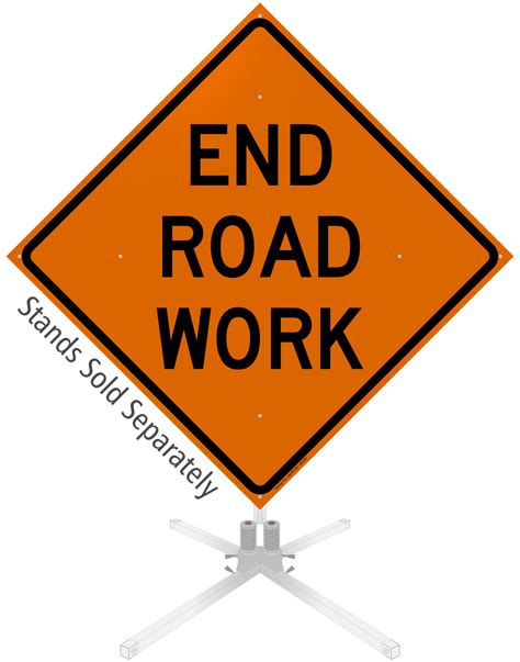 road work roll  sign sku wm