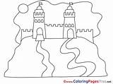 Colouring Fort Printable Coloring Sheet Title sketch template