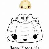 Noms Num Nana sketch template