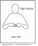 Makaton Sign Language Father Daddy Signs Disability British Death Learn Learning Book Parents Bye Awareness Talking Autism When Dads Chart sketch template