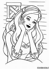 Coloring Barbie Pages Swan Lake Popular sketch template
