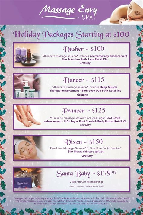 massage envy jacksonville massage envy spa holiday packages