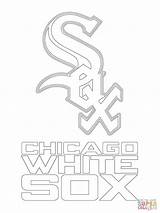 Sox Coloring Chicago Pages Logo Mlb Baseball Printable Cubs Royals Red Jackie Robinson Drawing Sport Kansas Color City Dodgers Boston sketch template