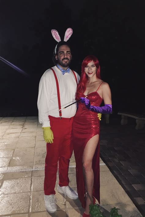 jessica rabbit and roger rabbit perfect idea for halloween costumes