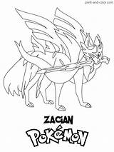 Pokemon Sword Shield Coloring Pages Color Print Colouring Målarbild Sheets Zacian Målarböcker Printable Legendary Might Also Choose Board Months Ago sketch template