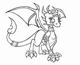 Cynder Spyro Coloring Dragon Pages Lineart Girl Fanpop Wallpaper Color Printable Getcolorings Drawing Club Background Print sketch template
