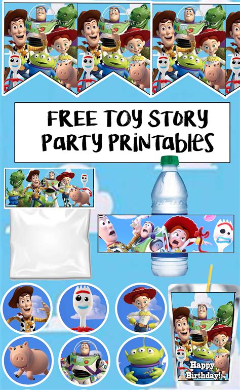 Toy Story 4 Birthday Party Printable Files Toy Story Party