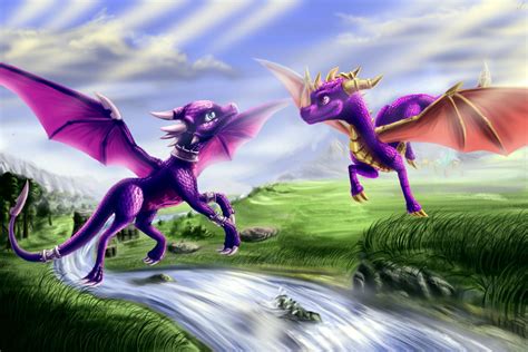 spyro and cynder full hd wallpaper and background image 3000x2000 id 645151