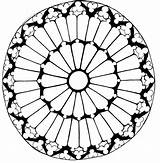 Window Rose Notre Dame Drawing Deviantart Mandala Rosette sketch template