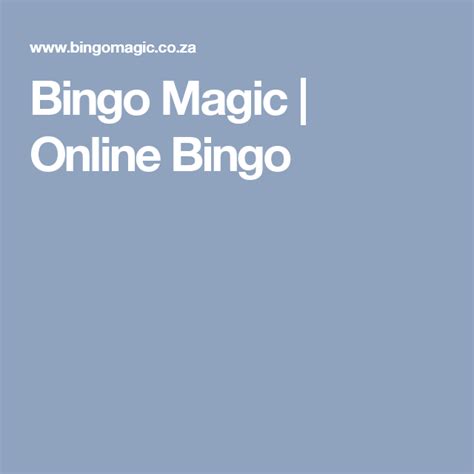 bingo magic  bingo magic  bingo