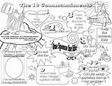 Commandments Commandment Gebote Ausmalbilder Kindergarten Bestcoloringpagesforkids Malvorlagen Zehn Exodus Bibel Getdrawings sketch template
