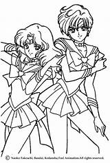 Coloring Sailor Pages Princess Serenity Saturn Moon Print sketch template