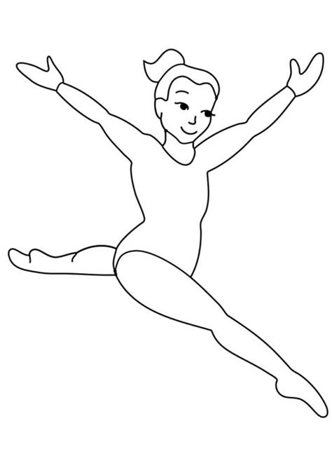 gymnast coloring pages coloring gymnastics pages  print olympic