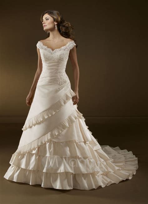 elegant and beautiful off the shoulder wedding dresses