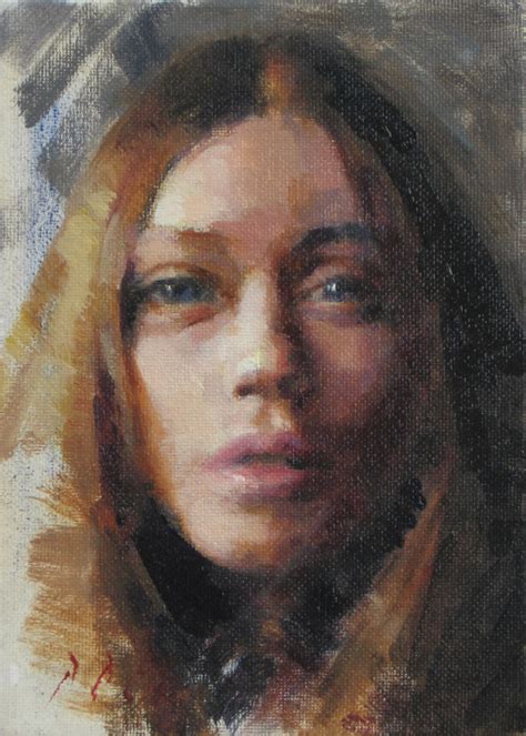 Julianne Female Portrait Oil Painting On Panel Revisited
