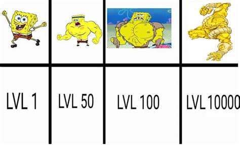 the evolution of spongebob squarepants by bubbyparker on deviantart