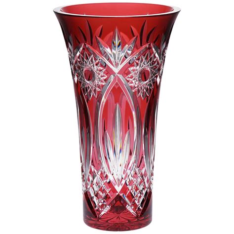 Red Crystal Vase For Sale At 1stdibs