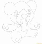 Cubchoo Pokemon Coloring Online Pages Color Print sketch template