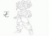 Coloring Gohan Super Dragon Ball Pages Saiyan Goku Cell Vs Library Clipart Popular Ss sketch template