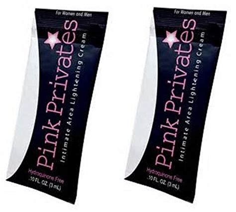 2 pink privates foil lightening cream intimate body action vaginal anal