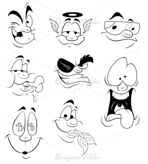 51 Best Images About Cartoon Faces On Pinterest How To