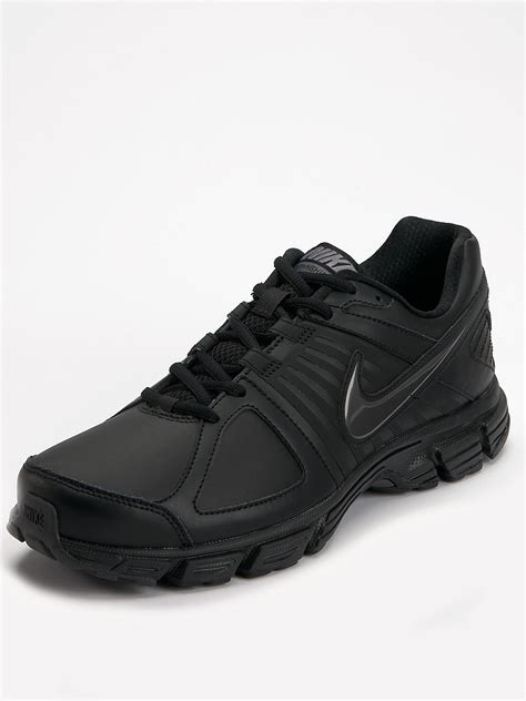 nike nike downshifter  mens leather trainers  black  men lyst