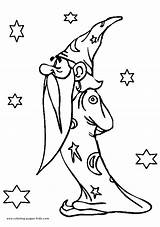 Coloring Wizard Pages Magic Kids Wizards Medieval Witch Witches Fantasy Color Printable Colouring Sheets Sheet Drawing Book Fairy Merlin Cartoon sketch template