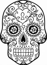Dia Muertos Los Coloring Choose Board Pages Dead Skull Printable sketch template