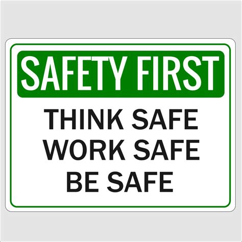 safety   safe work sign