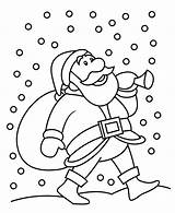 Coloring Christmas Santa Pages Snowfall Drawing Drawings Pencil Kids Snow Printable Getdrawings 75kb Book sketch template