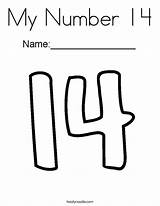 Number 14 Coloring 16 Noodle Preschool Pages Numbers Kids Twisty Worksheets Twistynoodle Kindergarten Tracing Print Letter Activities Favorites Login Add sketch template