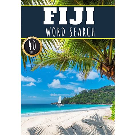 buy fiji word search  fun puzzles  words scramble  adults
