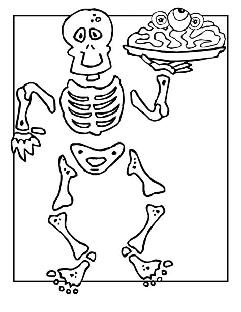 printable skeleton coloring pages coloring home