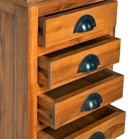 solid teak wood  drawer cabinet complete storage solutions