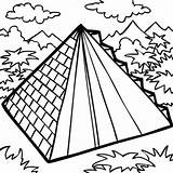 Pyramid Coloring Mexican Building Aztec Drawing Pages Getdrawings sketch template