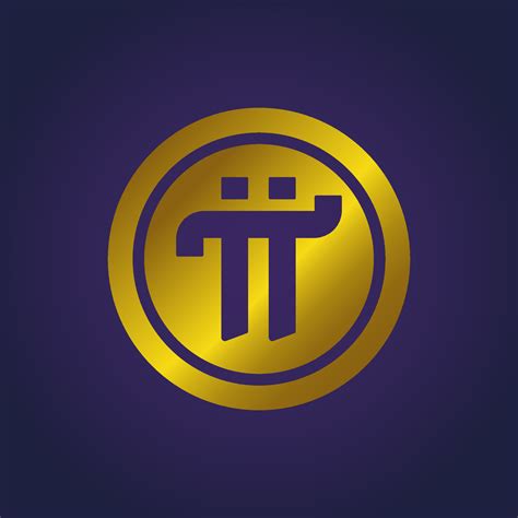 icono pi moneda pi logotipo de la red pi ilustracion vectorial pi simbolos de criptomoneda