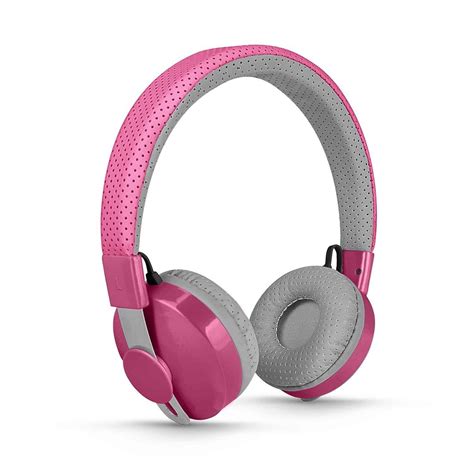kids wireless bluetooth pink headphones  pink