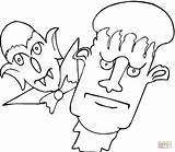 Coloring Frankenstein Pages Printable sketch template